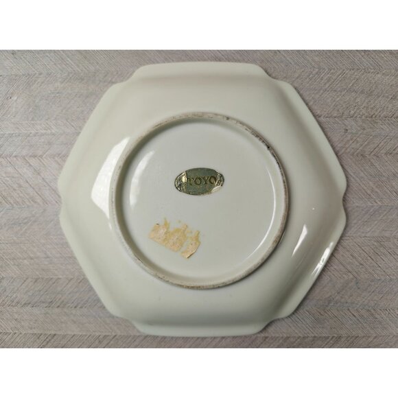 Vintage Toyo Japan Decorative Plate With Samurai Horse Design Oriental Decor - Picture 5 of 8